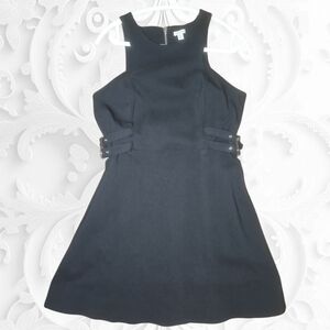 Guess Black Halter Mini Dress with Cutout Details XL